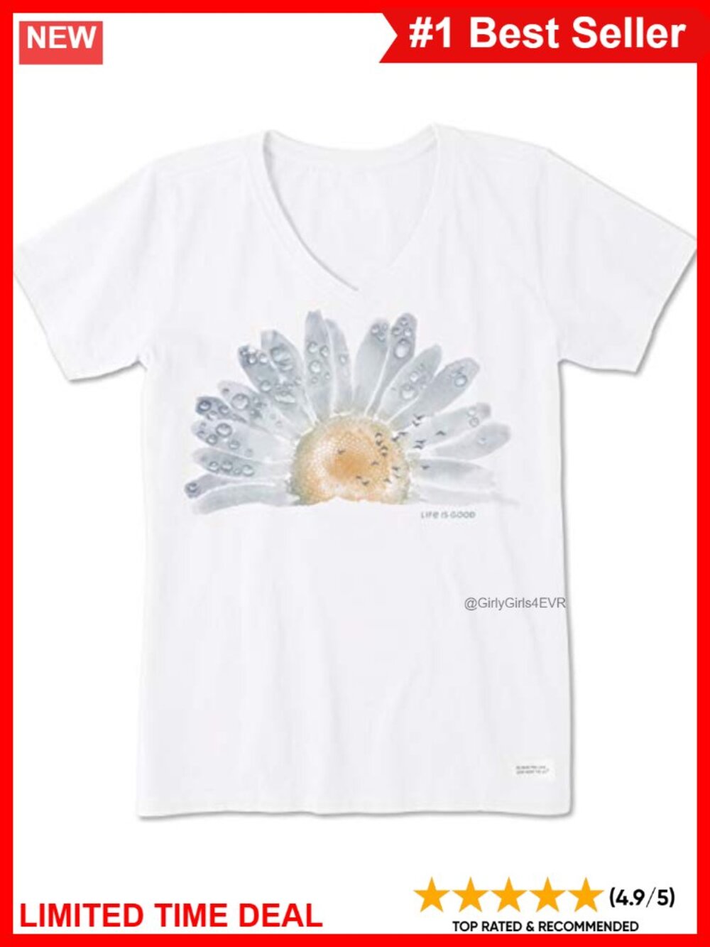 Life is Good Crusher Tee Short Sleeve Cotton Graphic T-Shirt
